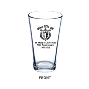 Sigma 75th Anniversay Pint Glass 20oz Design