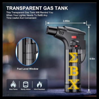 Sigma Beta Chi Windproof Torch Lighter Design
