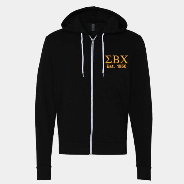 Sigma Beta Chi Zip Hoodie Thumbnail