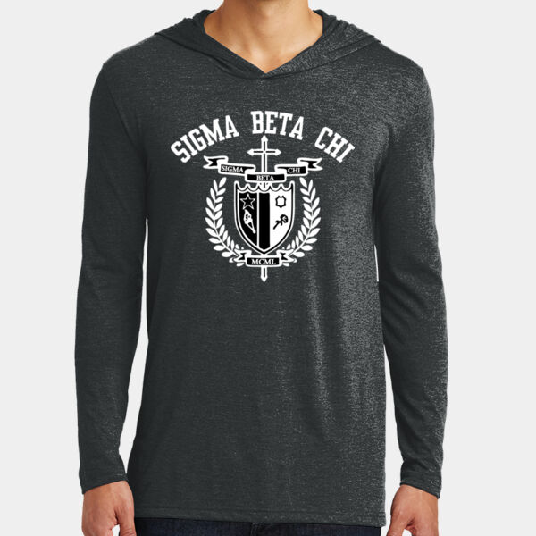 Sigma Beta Chi Tri-Blend Hoodie Tee L/S Thumbnail