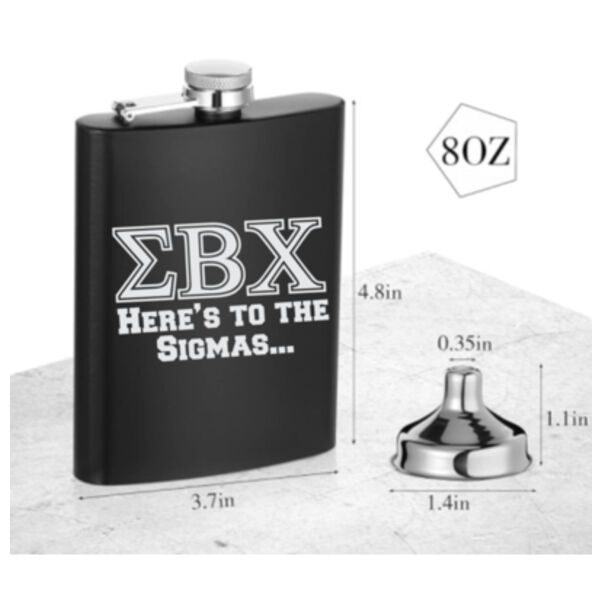 Sigma Beta Chi Engraved Flask Thumbnail