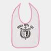 Infant Contrast Trim Premium Jersey Bib Thumbnail